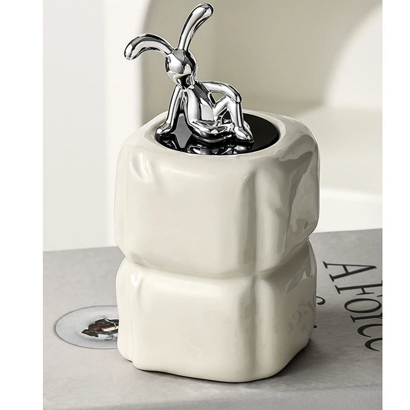Teddy Bear Toothpick Box – Ceramic Storage Decor