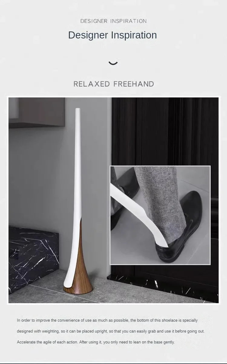 Chausse-Pied Extra-Long en Bois Naturel