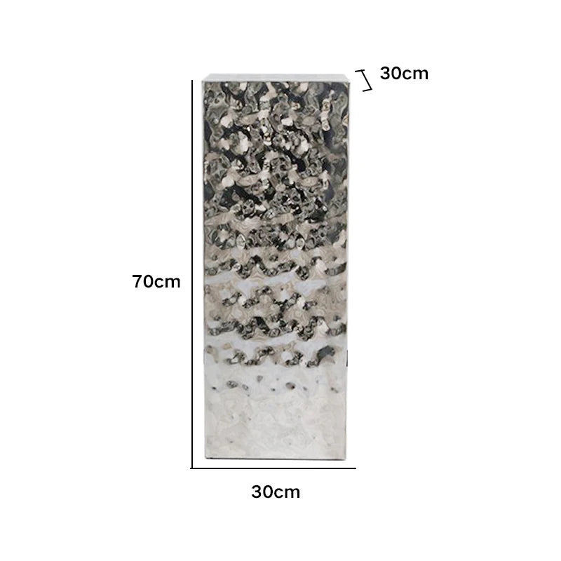 Stainless Steel Display Stand – Modern Entryway Accent Stand