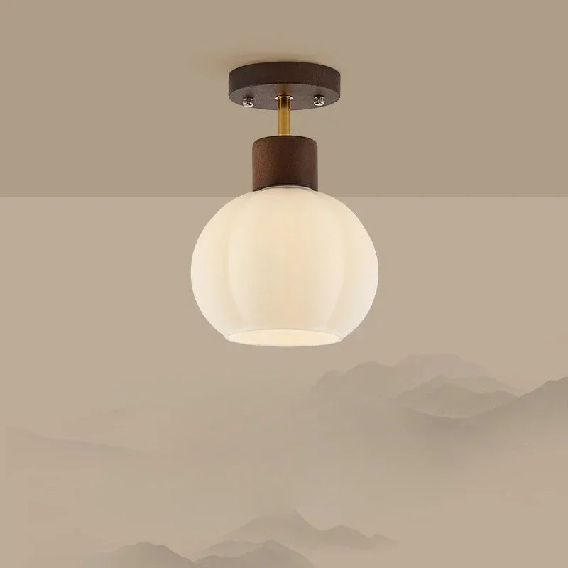 Lustre Bois Naturel Style Japonais Nordique Créatif
