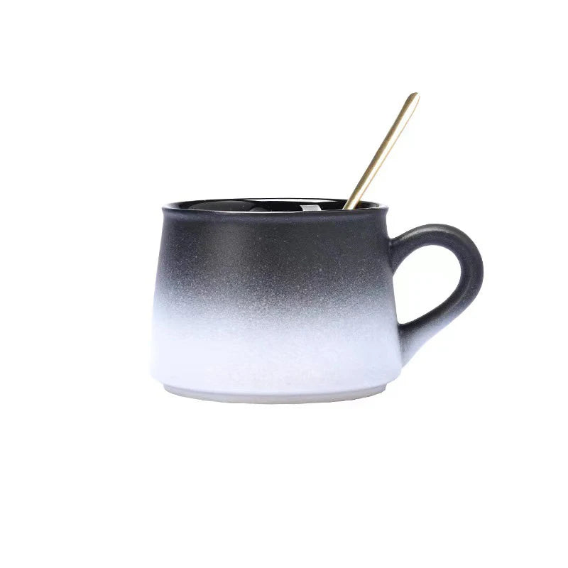 Ensemble Tasse et Assiette Céramique Style Japonais Dégradé 270ml