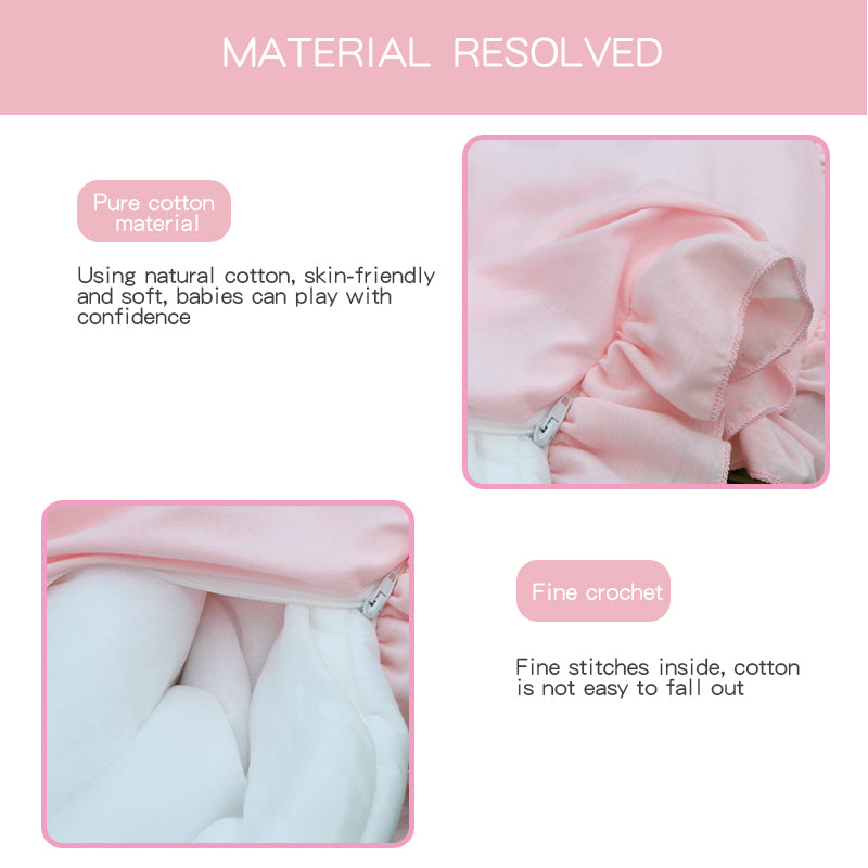 Tapis d'Éveil Rond Dentelle en Coton
