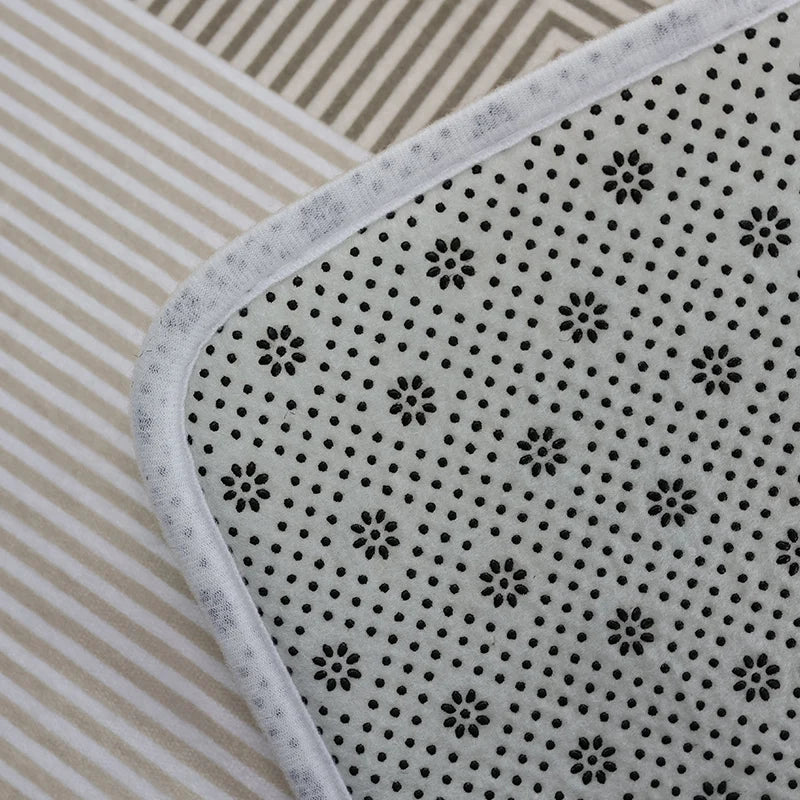 Tapis de Chevet en Peluche - Longue Bande Antidérapante
