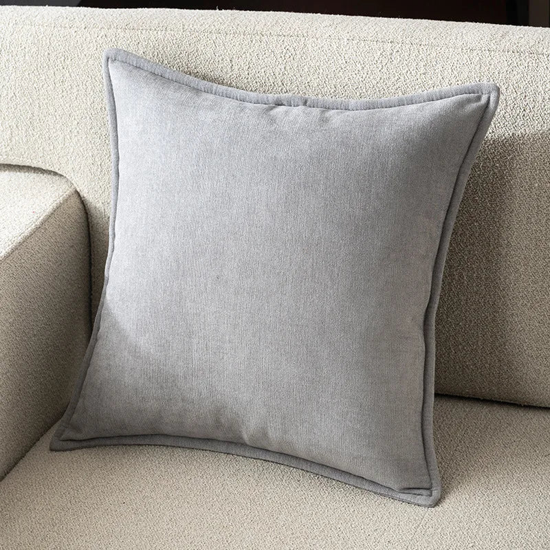 Housse de Coussin Chenille Rétro - Design Élégant