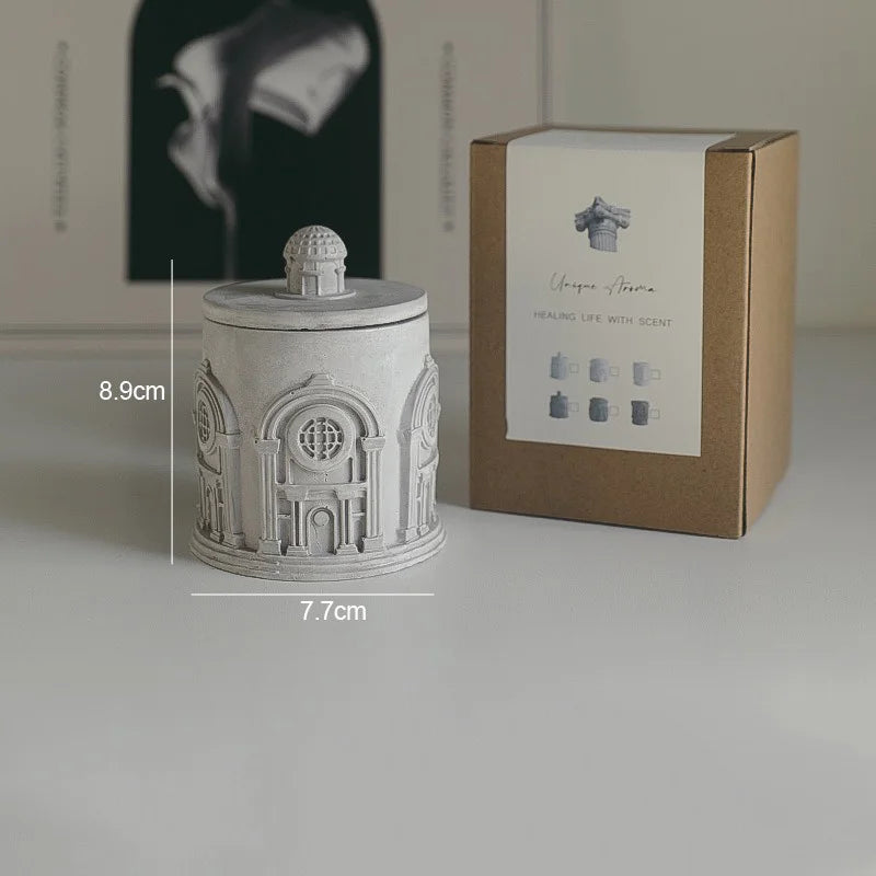Bougie Parfumée Sculpture en Plâtre