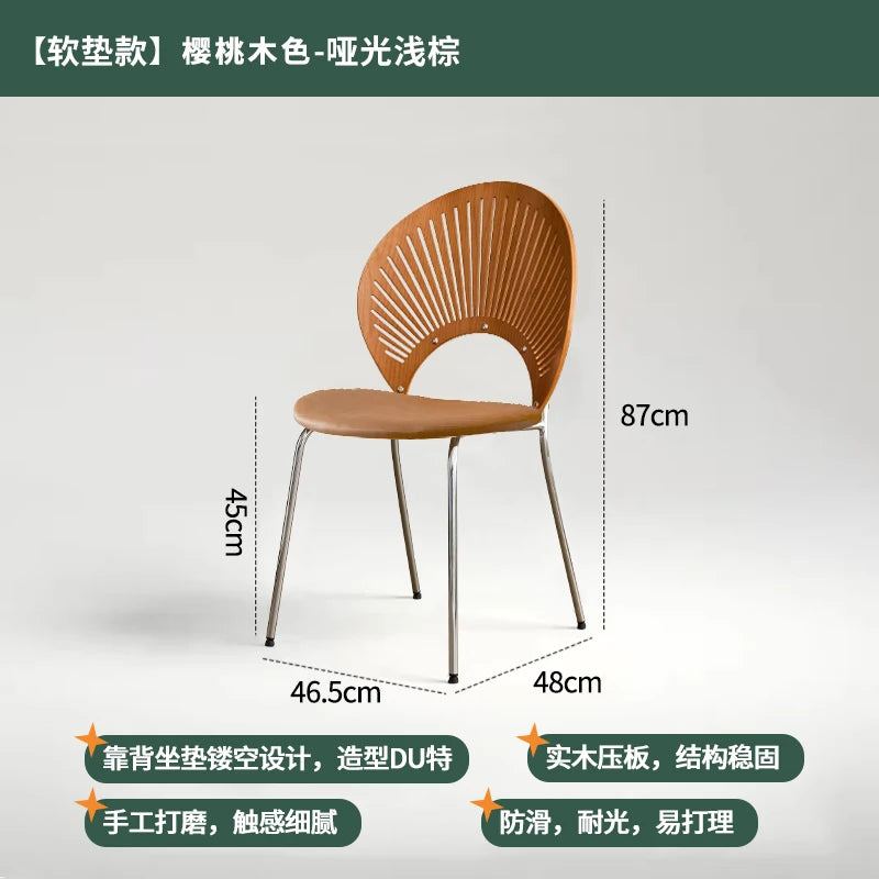 Chaise de Salle à Manger en Acier Inoxydable