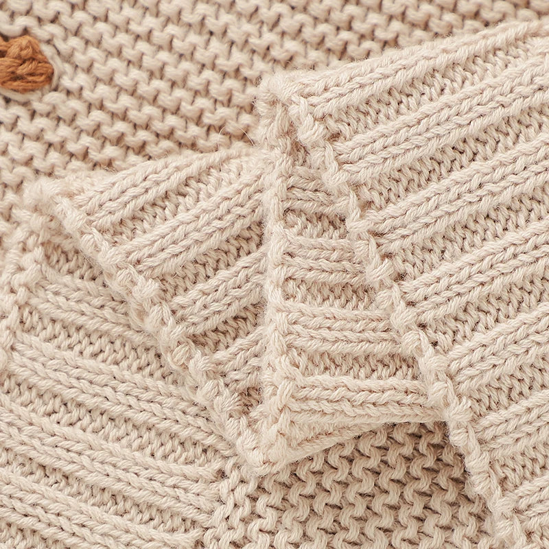 Couverture Bébé Tricotée Ultra-Douce 90x70cm
