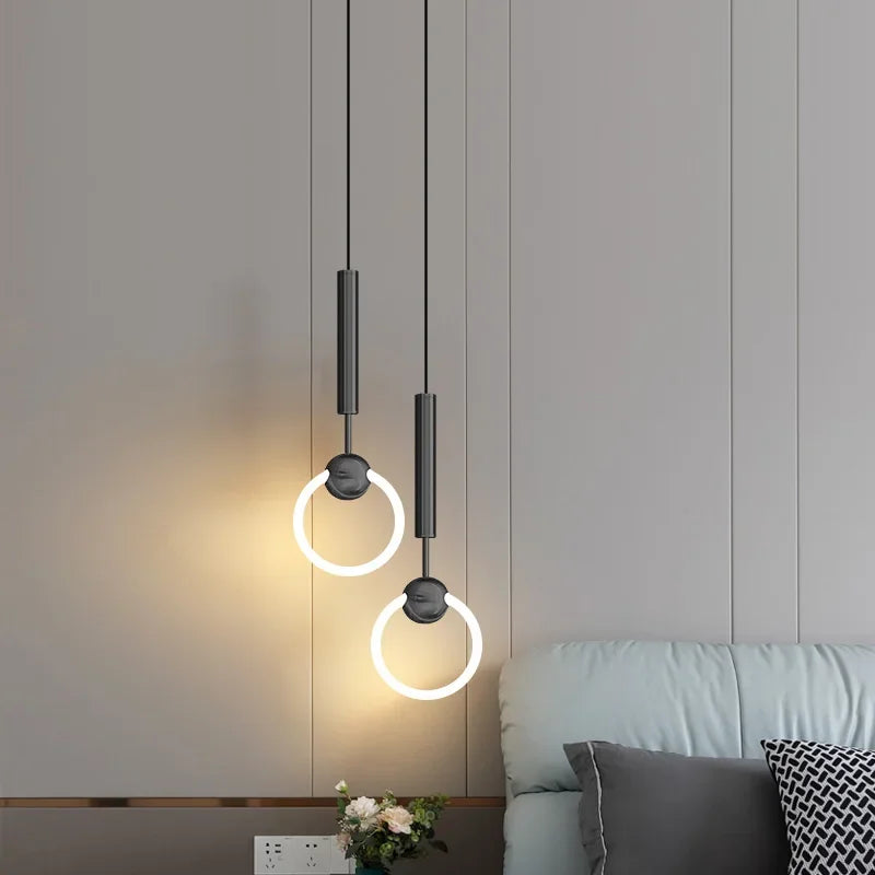 Suspension de Luxe Dorée - Style Nordique LED