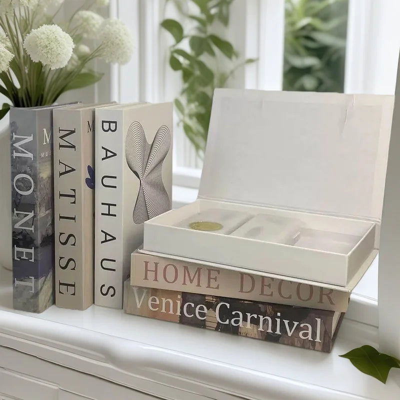 Boîte de Rangement Livre Factice Design Fashion Nordique