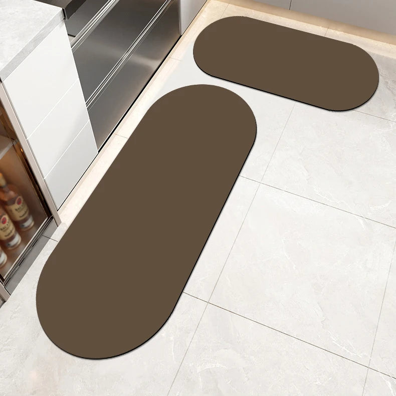 Diatomite Kitchen Runner Rug – Super Absorbent Non-Slip Mat