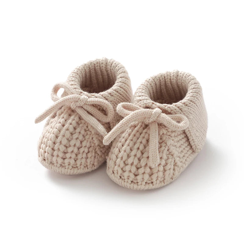 Chaussons Bébé Tricotés à Revers 0-18 Mois