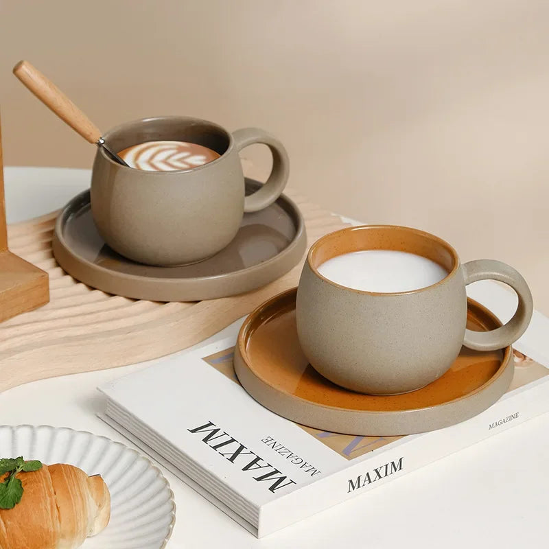 Ensemble Tasse Expresso et Soucoupe Céramique Style Japonais