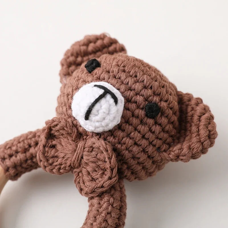 Hochet Bracelet Ourson au Crochet