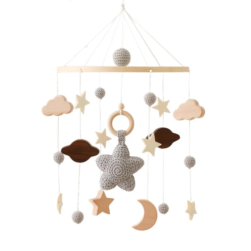 Mobile Musical en Bois pour Lit Bébé