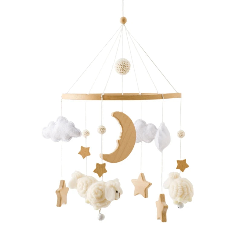 Mobile Musical en Bois pour Lit Bébé