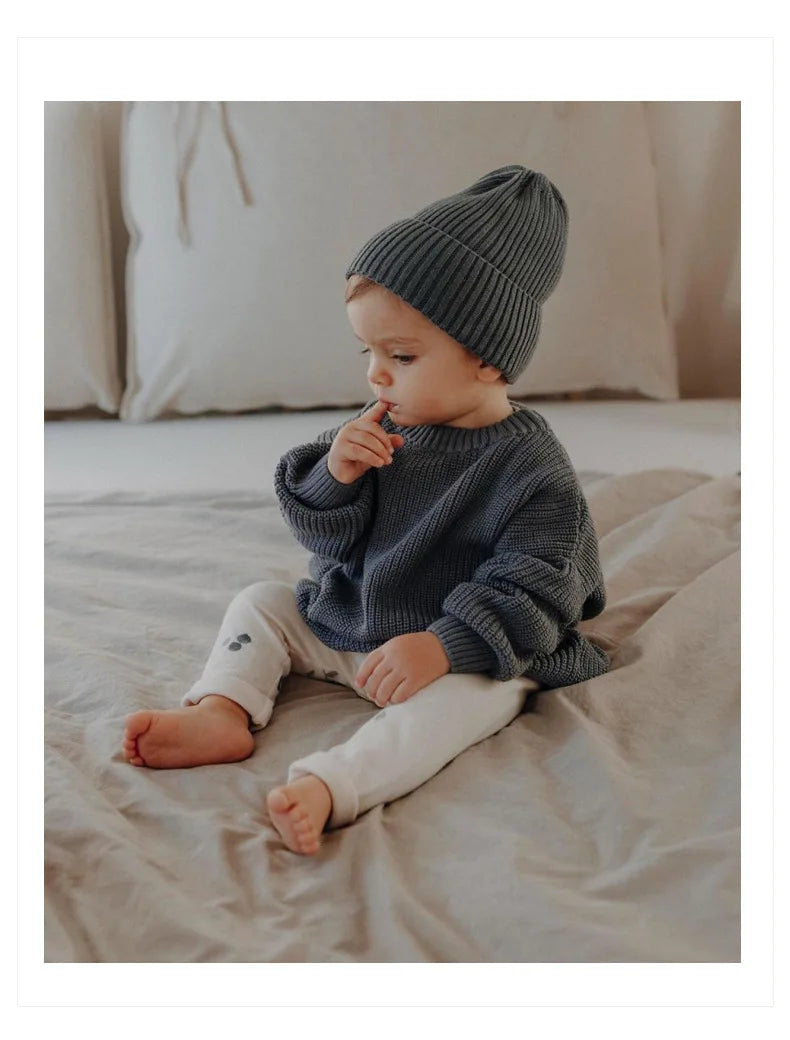 Pull Bébé Tricoté Épais Hiver