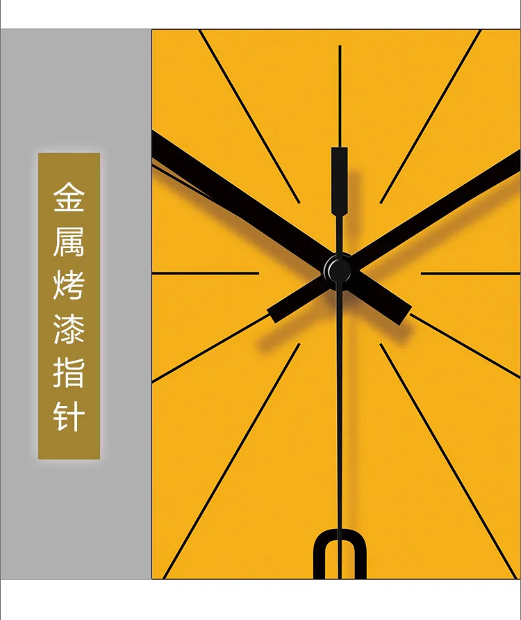 Horloge Murale Nordique Simple Silencieuse Moderne