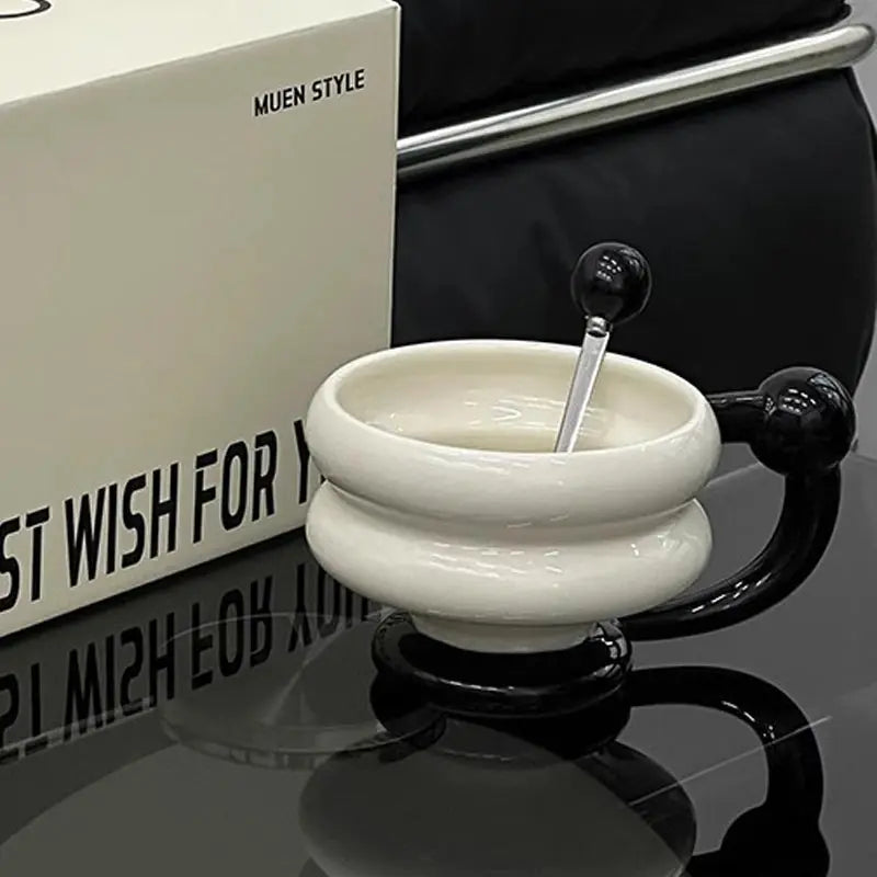 Tasse en Céramique Style Luxe Léger Vintage