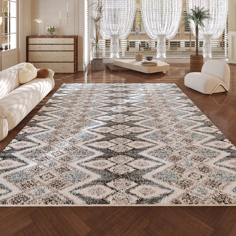 Tapis Chaud Rétro Antidérapant Lavable Salon