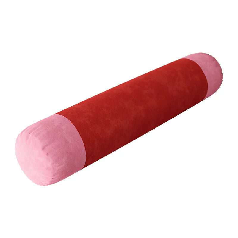 Traversin Cylindrique en Velours - Confort Longue Durée