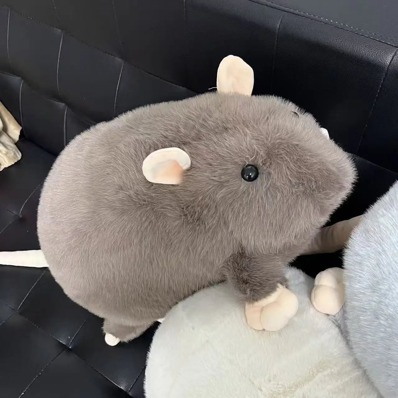 Cute 40/55/90cm Mouse Doll Cartoon Oversized Flower Branch Rat Doll Soft Plush Animal Figure Kids Gift Birthday Pet Cat Toy