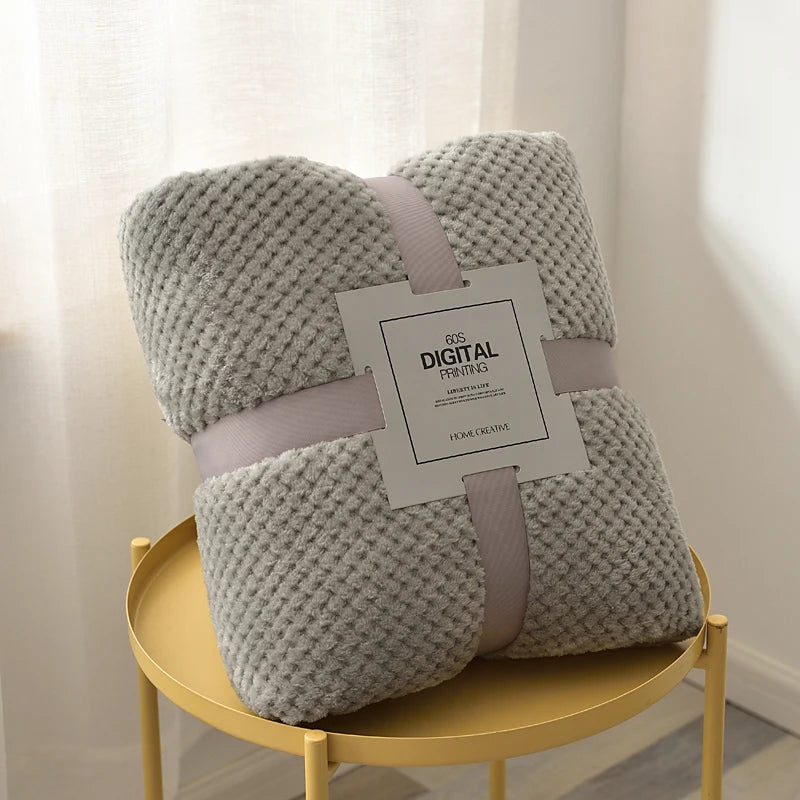 Plaid Corail Moelleux - Doux et Chaud pour Canapé