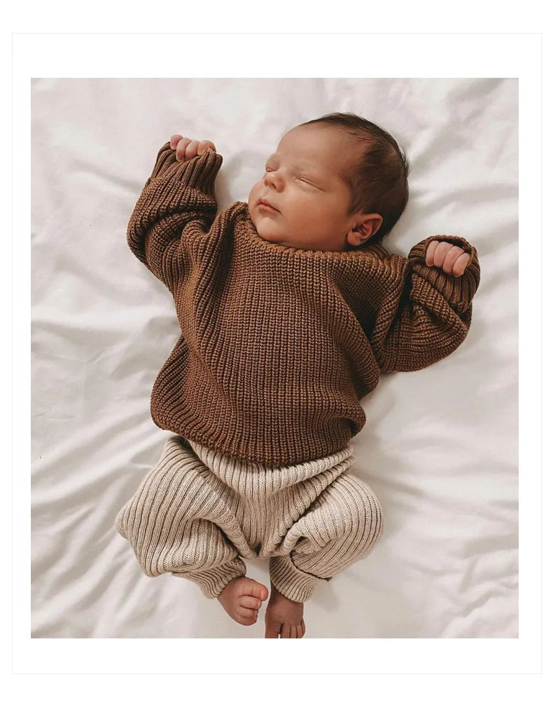 Pull Bébé Tricoté Épais Hiver