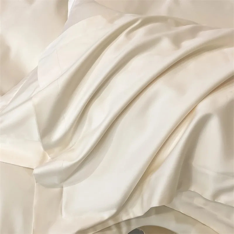 Parure de Lit Coton Égyptien 1000TC Ultra Douce 4 Pièces