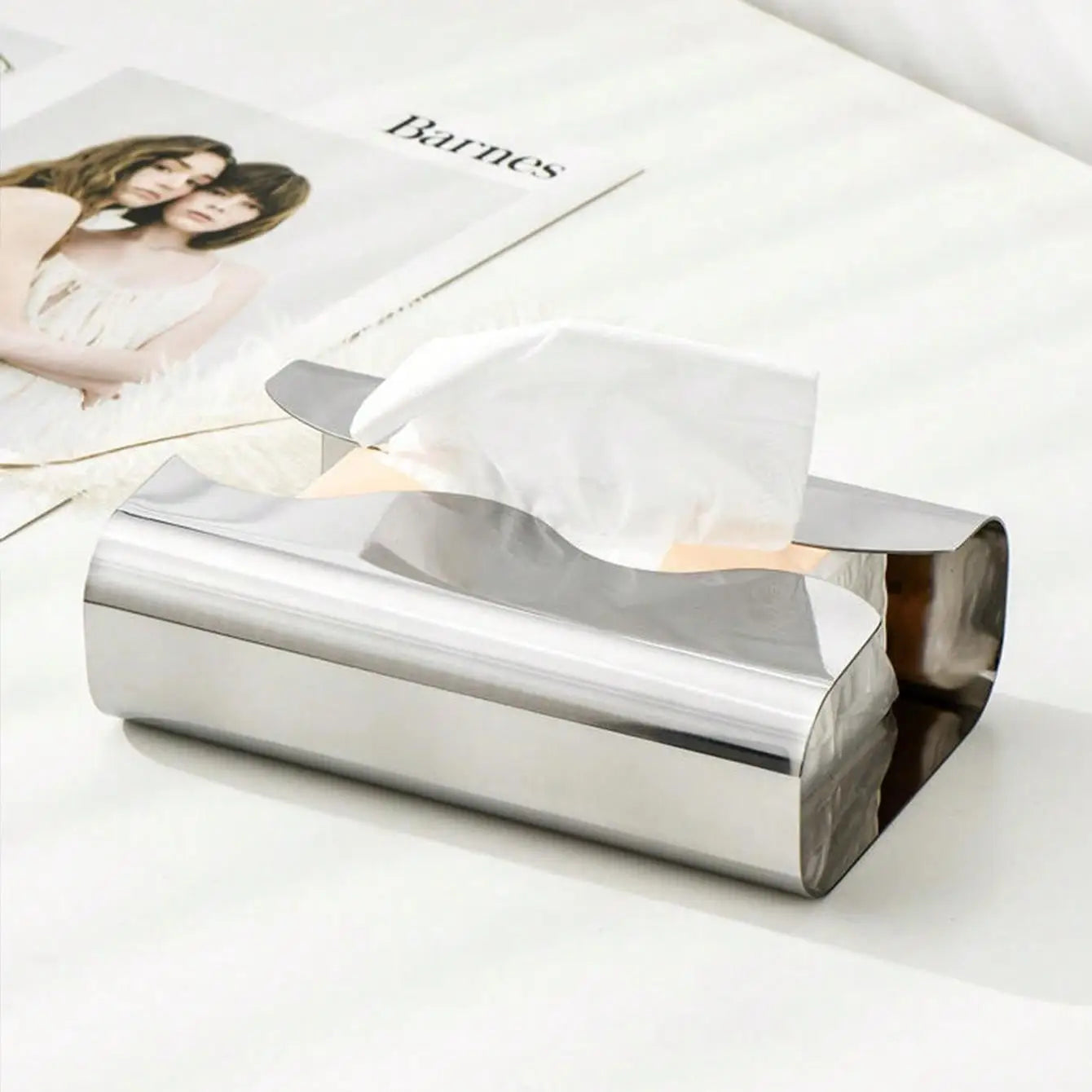 Mirror Tissue Box – Nordic Stainless Napkin Holder