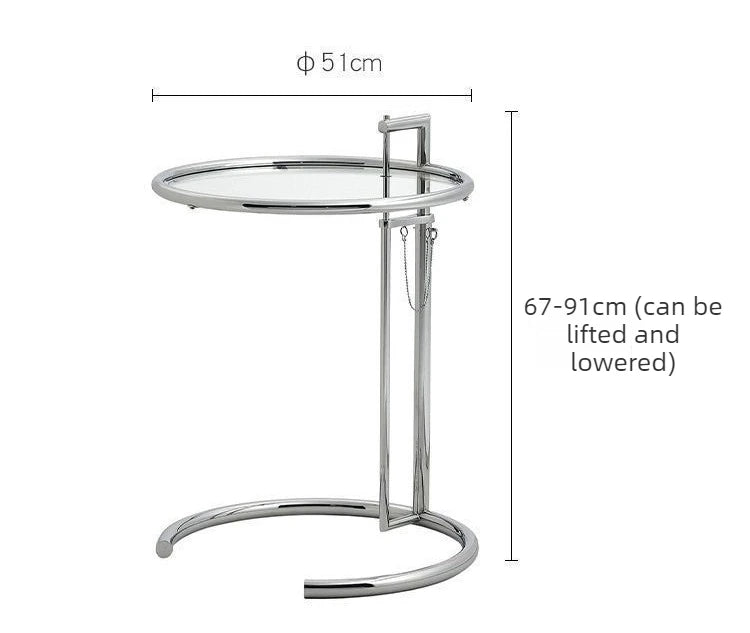 Table Basse Nordique en Verre Relevable