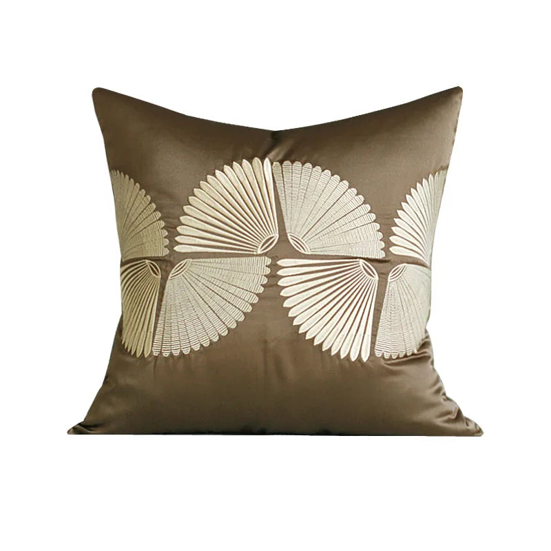 Housse de Coussin Velours Motif Floral Géométrique Rétro Italien