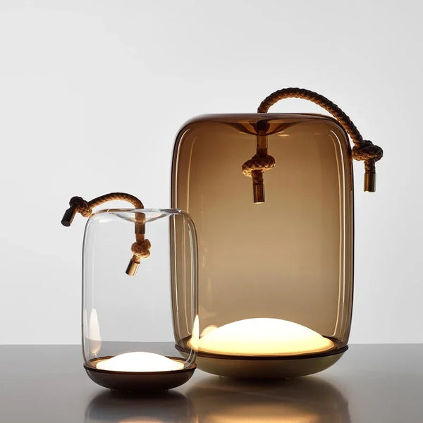 Outdoor LED Glass Lantern – Waterproof Garden Landscape Light