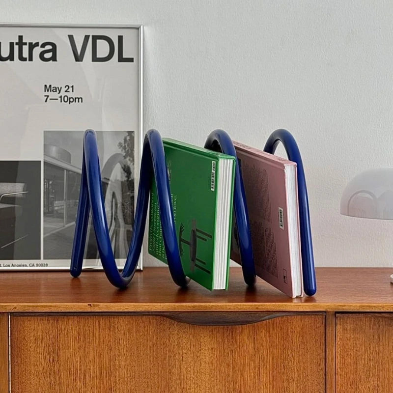 Étagère de Rangement Métal Nordique - Bureau et Livres