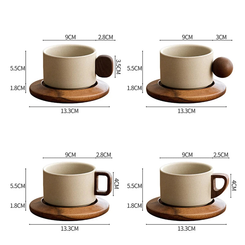 Tasse à Café en Porcelaine Style Européen 250ml