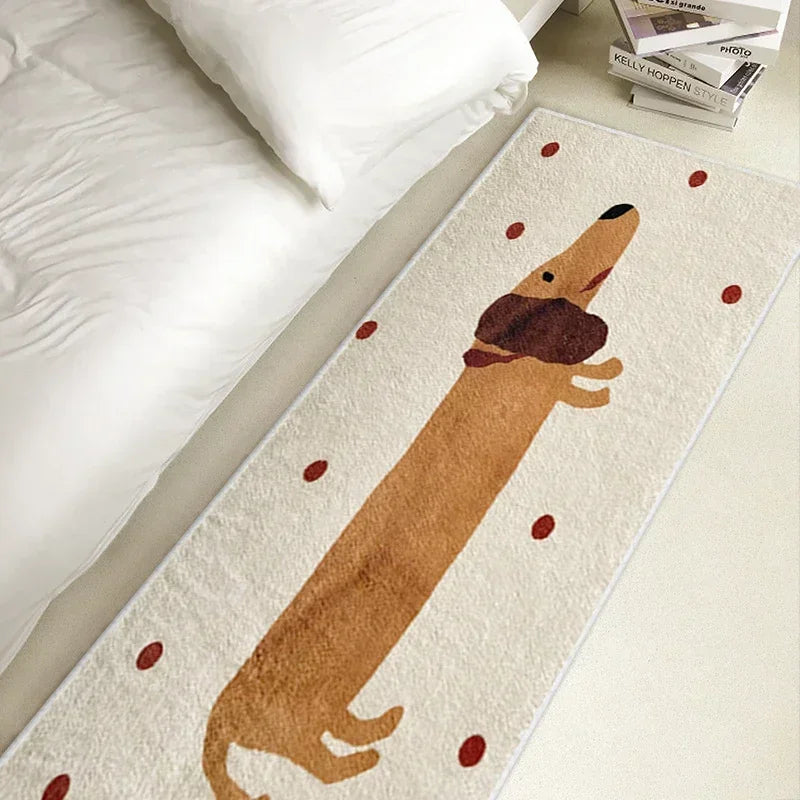 Tapis de Chevet Teckel - Doux et Antidérapant