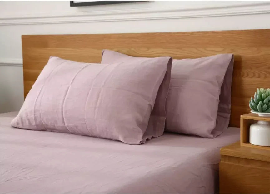 Housse de Coussin Lin Pur Format Enveloppe Coloris Uni