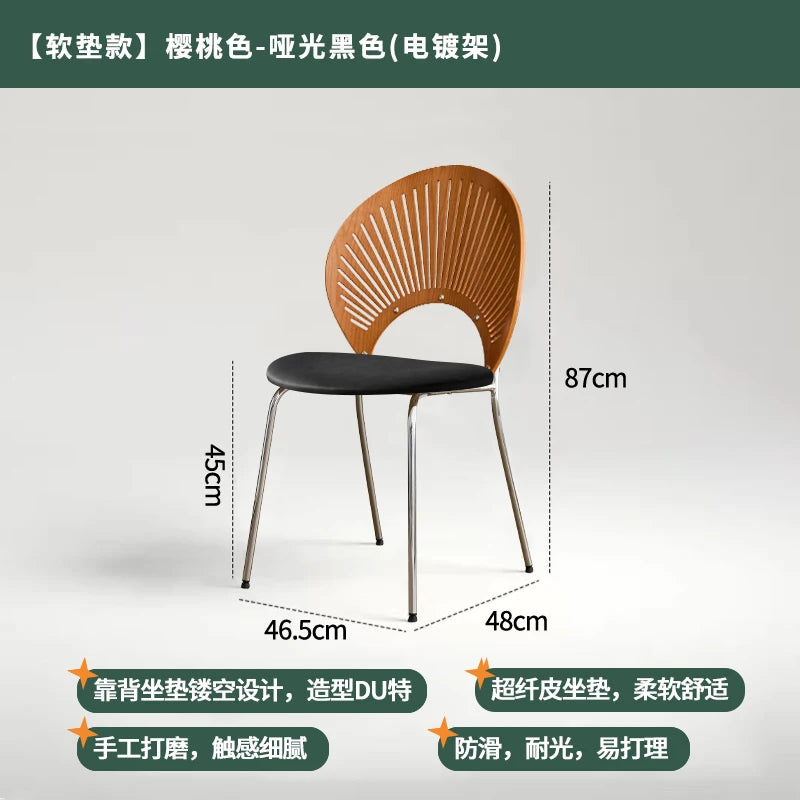 Chaise de Salle à Manger en Acier Inoxydable