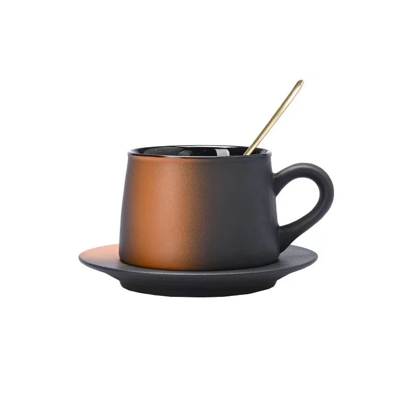 Ensemble Tasse et Assiette Céramique Style Japonais Dégradé 270ml