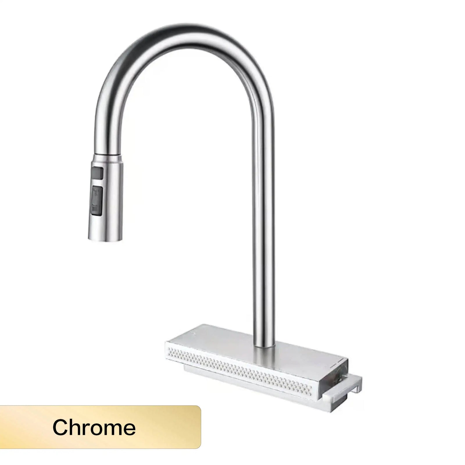 Robinet de Cuisine Extractible Écran LED Gris Métal