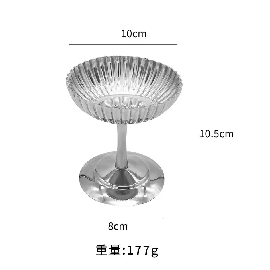 Stainless Steel Dessert Cup – Ice Cream & Snack Bowl