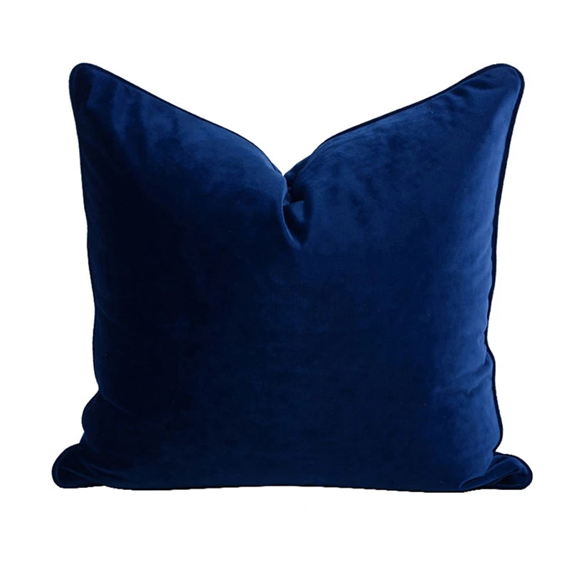 Housse de Coussin Velours Italien Vert Olive Uni