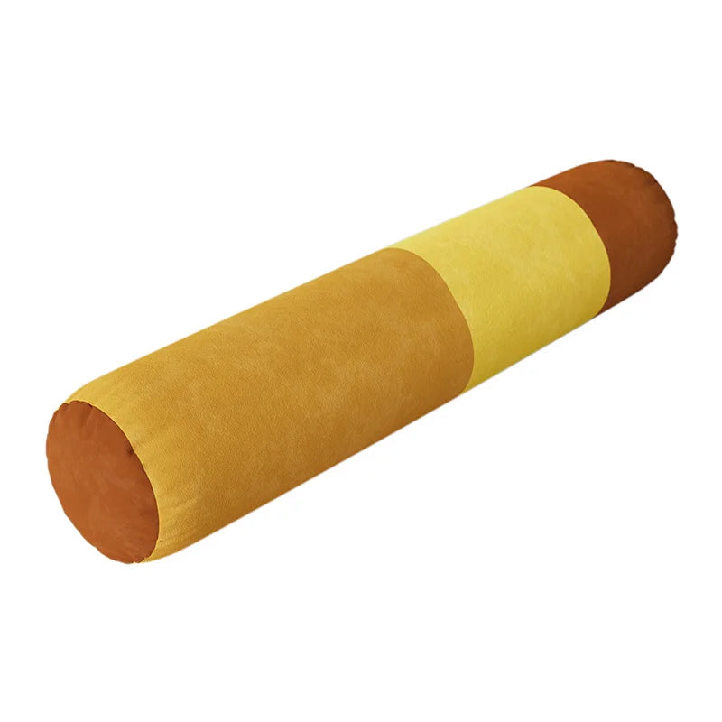 Traversin Cylindrique en Velours - Confort Longue Durée