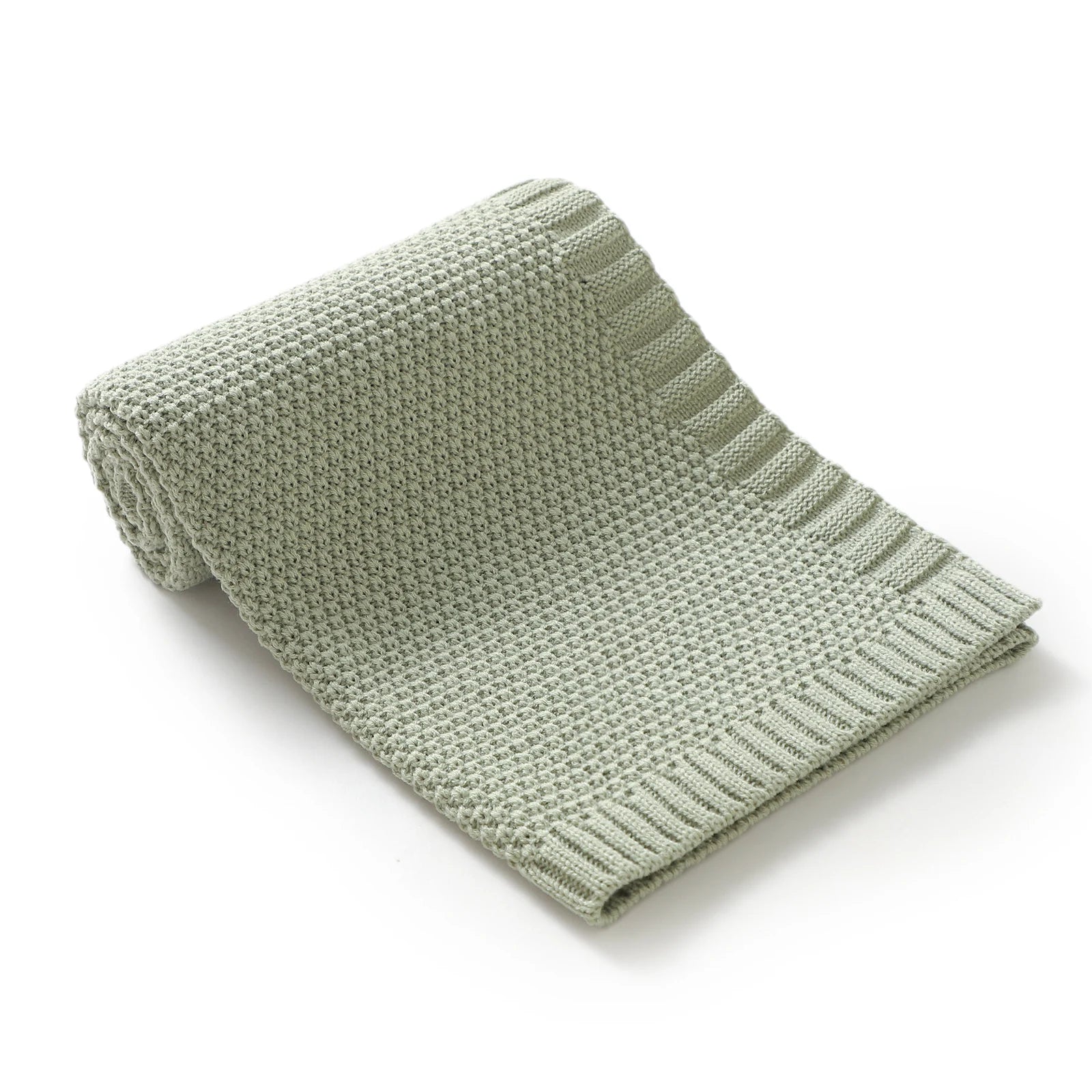 Couverture Bébé en Tricot Doux - Emmaillotage Confort