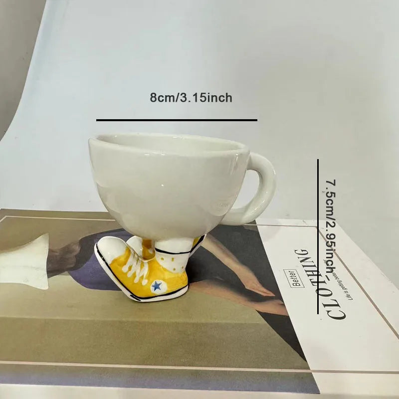 Tasse Céramique Créative Forme Basket Sneakers