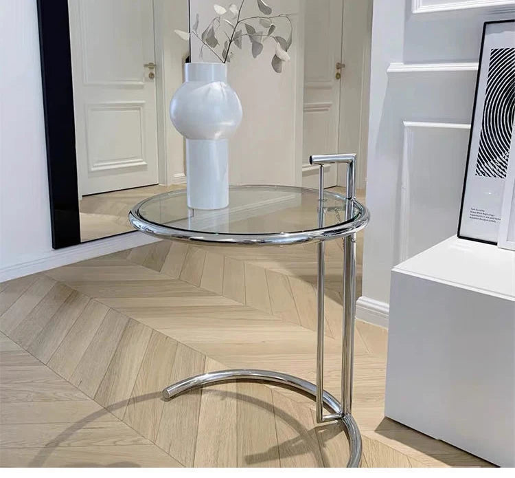 Table Basse Nordique en Verre Relevable