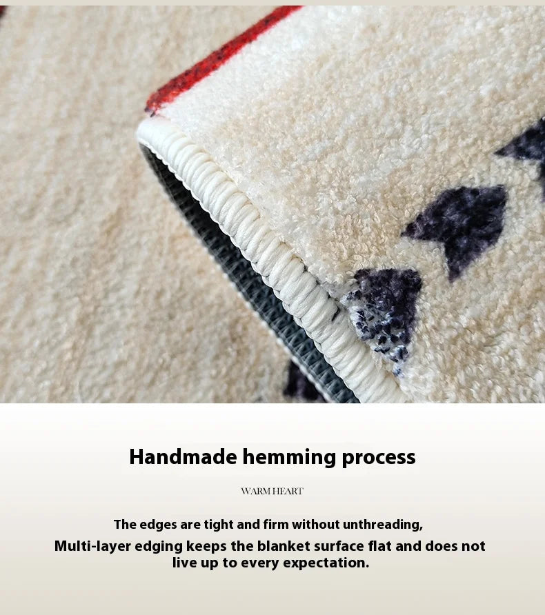 Tapis Chaud Rétro Antidérapant Lavable Salon