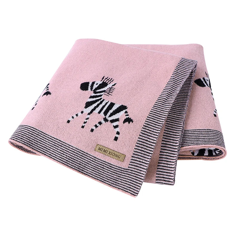 Couverture Bébé Tricotée en Coton Douce