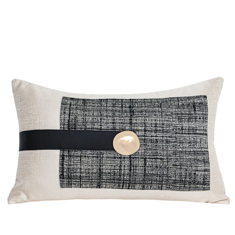 Housse de Coussin Écossaise Style Français Haut de Gamme