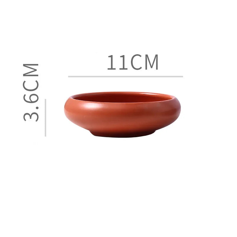 Ceramic Dip Bowl – Retro Condiment Dish