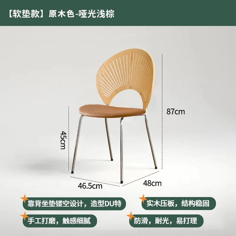 Chaise de Salle à Manger en Acier Inoxydable